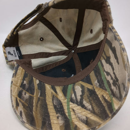 KC Caps Baseball Cap Brown Camo One Size Reed Strapback CED Embroidered Logo Hat
