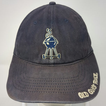Old Guys Rule Baseball Cap Blue One Size BBQ Grill Smokin Hot Strapback Hat