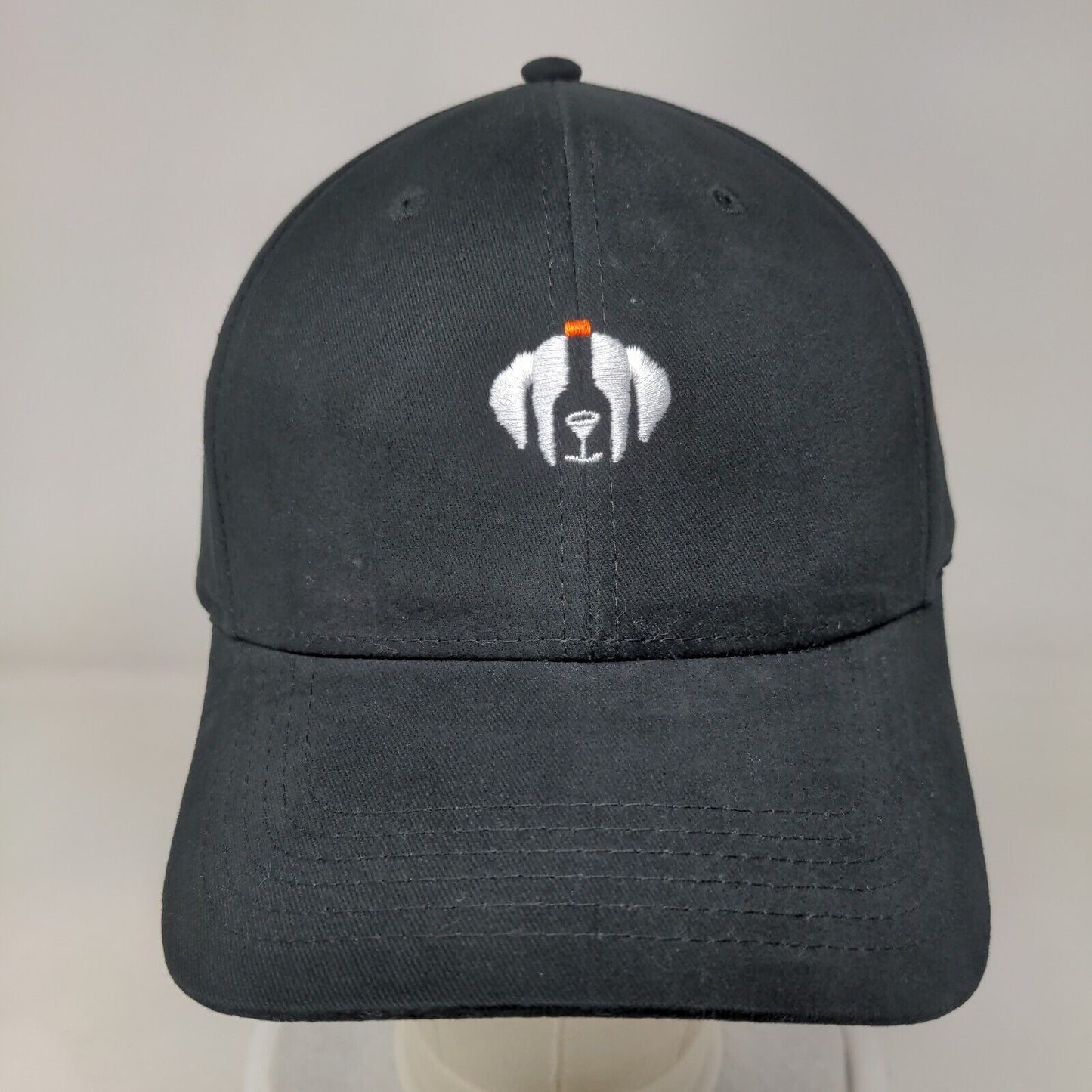 Vodka For Dog People Slideback Hat Black One Size Adjustable Embroidered