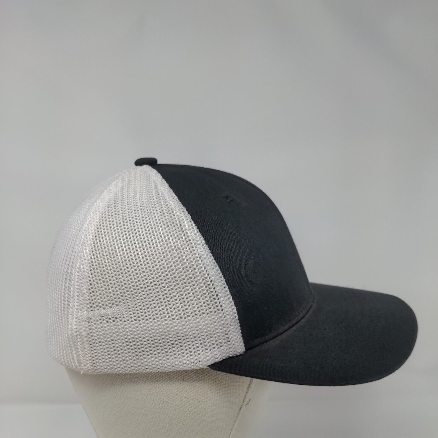 Chiller Decks Fitted Trucker Hat Black One Size Flexfit Mesh Back Yupoong