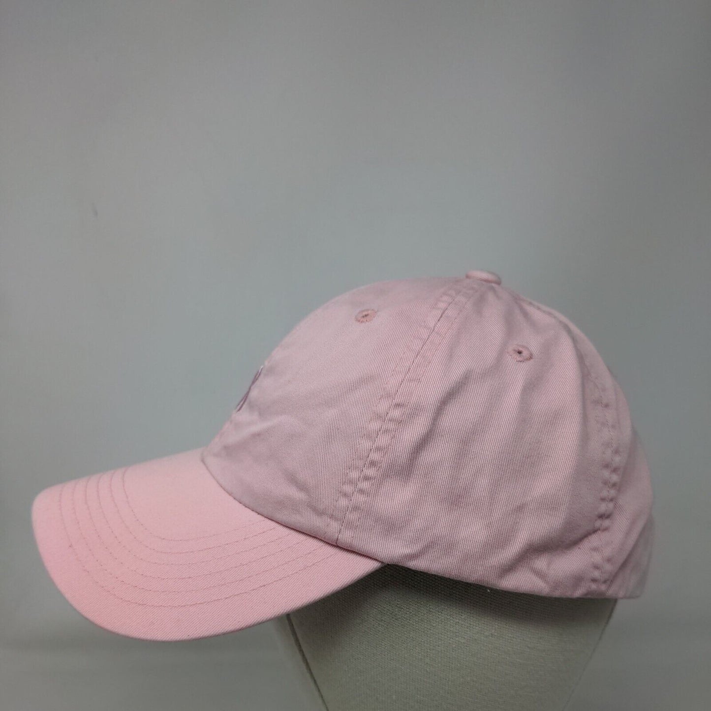 Pink Ribbon Curves Slideback Hat Pink One Size Embroidered Port Authority