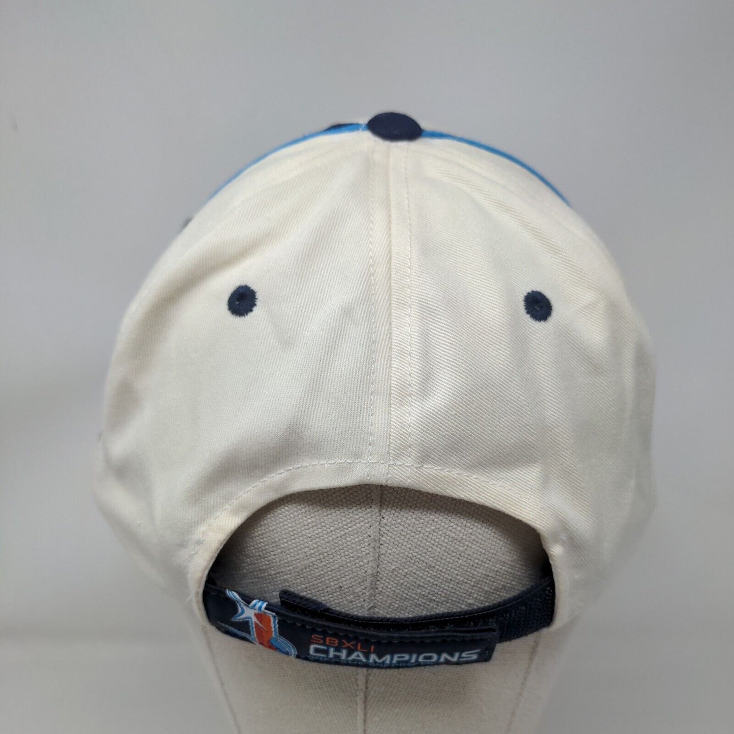 Reebok NFL Indianapolis Cots Super Bowl XLI Champions Strapback Hat White Blue