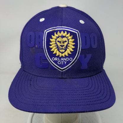 Orlando City Snapback Hat Purple OSFA Embroidered Logo MLS Adidas