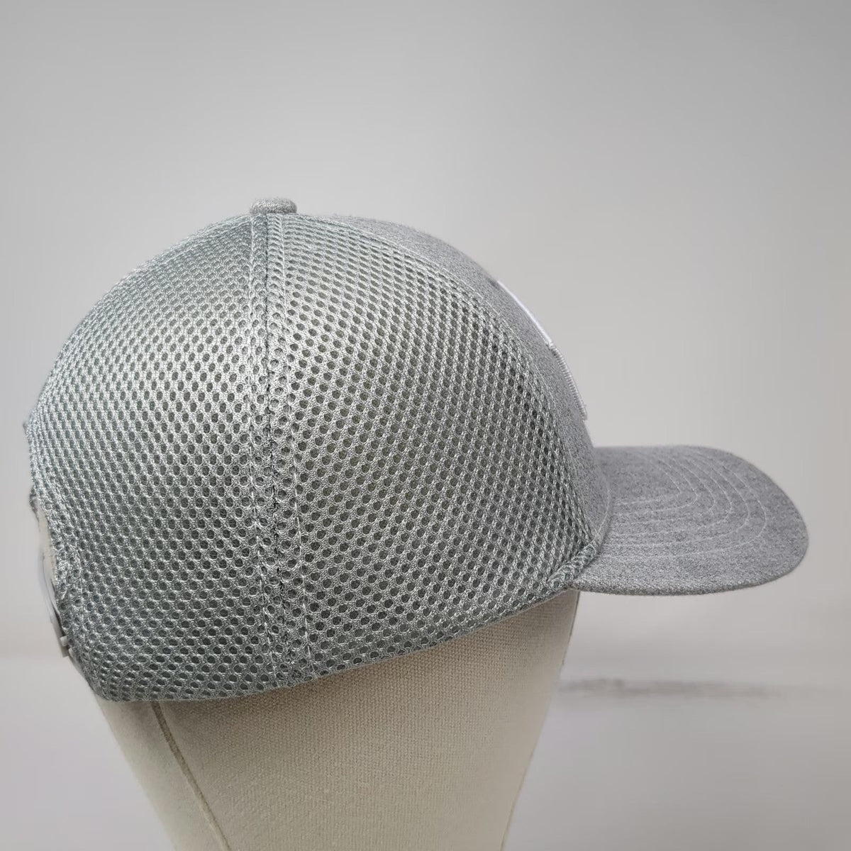 AMSOIL Patch Trucker Hat Gray One Size Mesh Back Snapback Synthetic Oil Motor