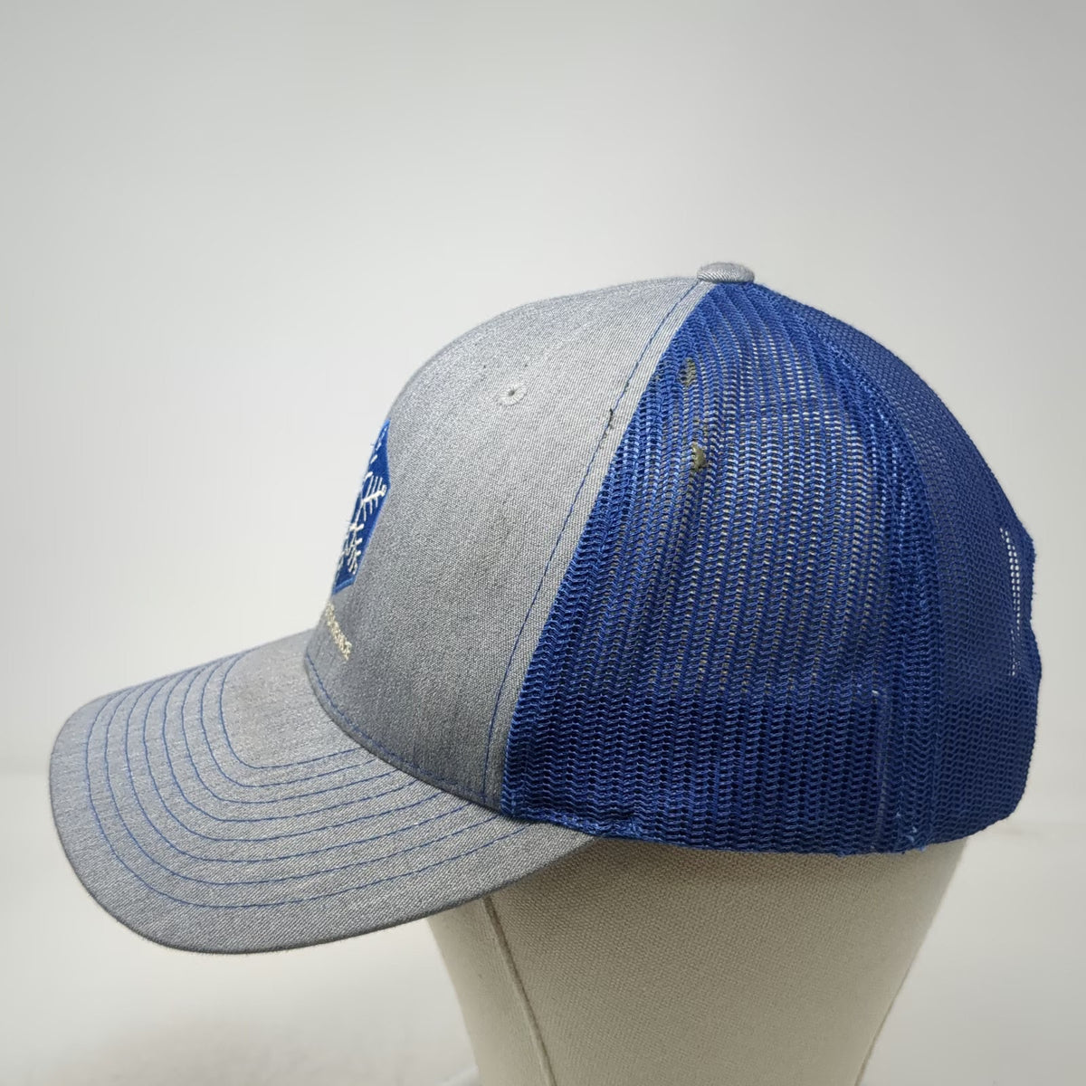 Richardson 112 Trucker Hat Gray Blue One Size Avalanche Science Mesh Snapback