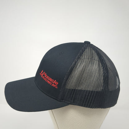 Pinnacle Electric Inc. Snapback Trucker Hat Black One Size Mesh Back