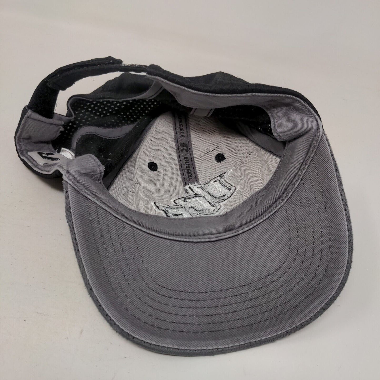 UCF Knights Strapback Hat Black Embroidered Logo Russell Athletic