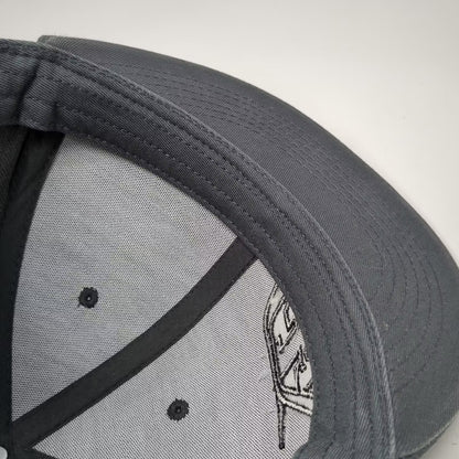 Troy Lee Designs Snapback Hat Gray One Size Embroidered Logo Flat Brim Wool Cap