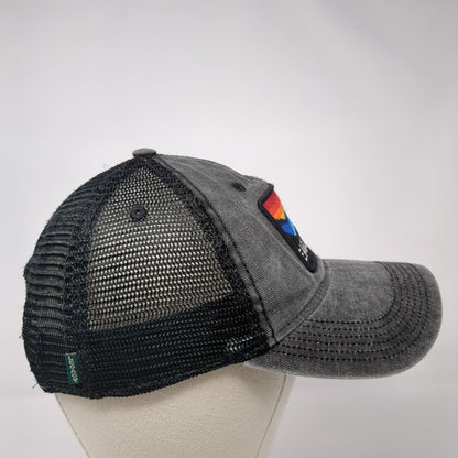Eagle Cap Snapback Trucker Hat Gray OS Adjustable Embroidered Mesh Back Legacy