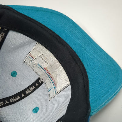 Dale Brisby Rodeo Time Blue Snapback Hat One Size Bull Southwestern Pattern Cap