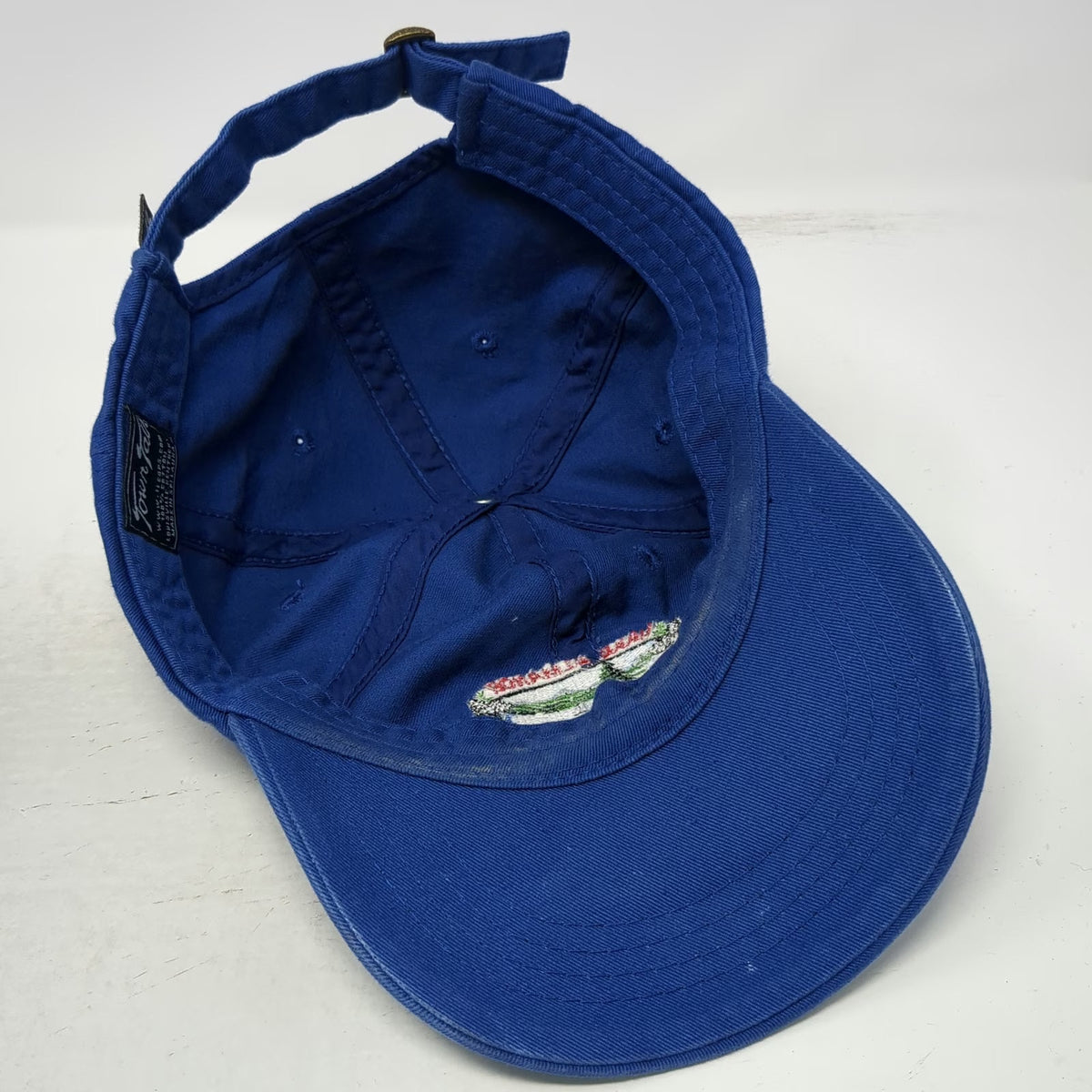 Town Talk Lake Almanor Country Club Hat Blue One Size Baseball Cap Slideback