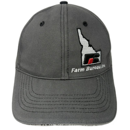 Buck's Bags Baseball Cap Gray One Size Idaho Farm Bureau Insurance Logo Hat