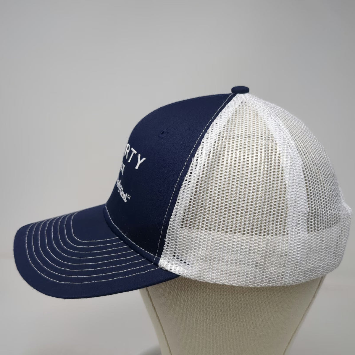 Image-N Trucker Hat Blue One Size Liberty Bank Be Community Kind Mesh Snapback