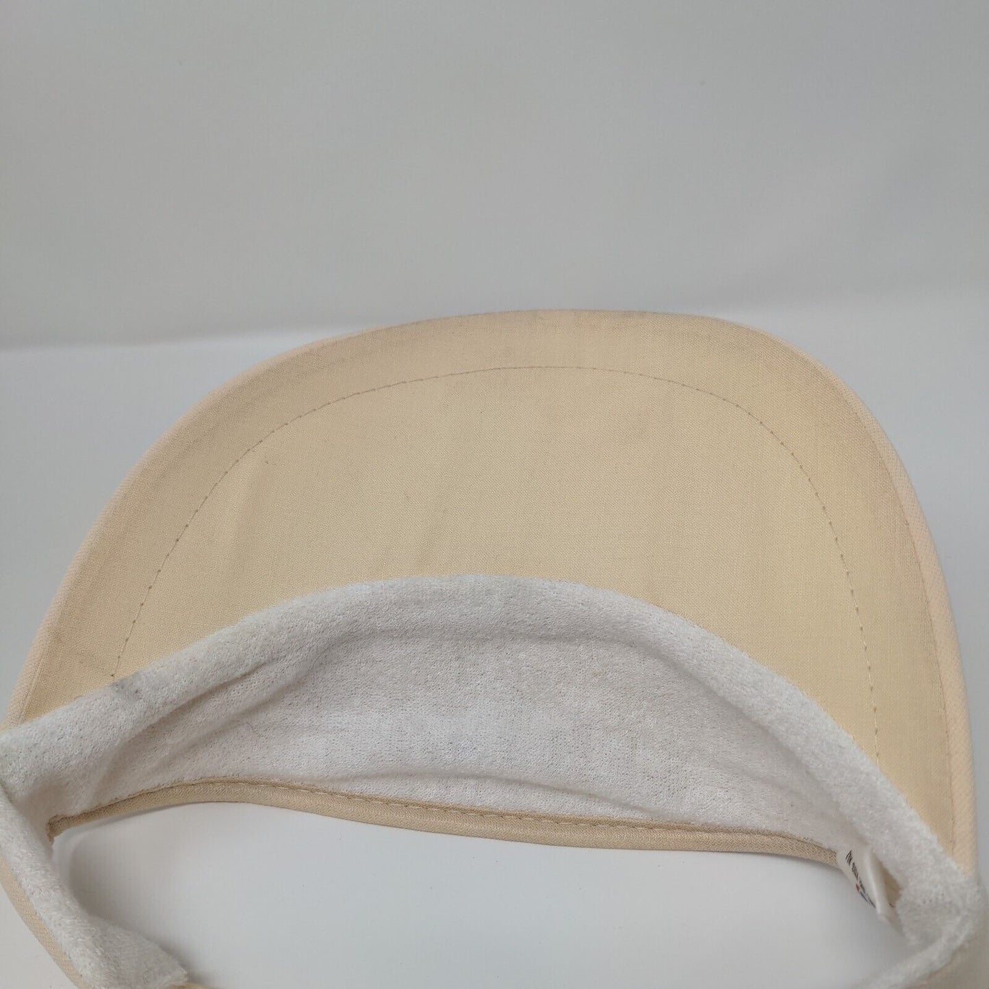 Treasure Valley R.V. Center Strapback Visor Hat Tan OSFA Adjustable