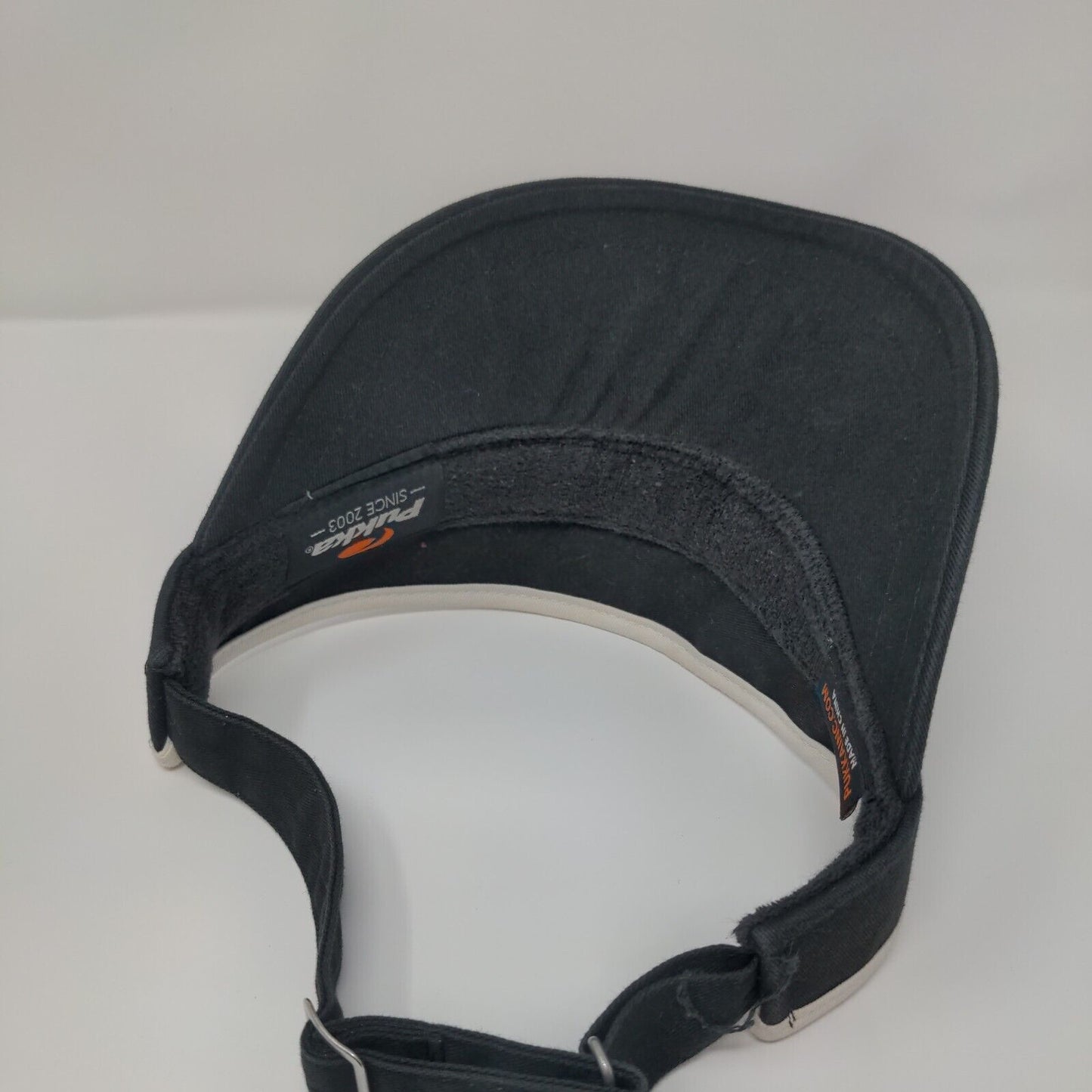 Rancho Bernardo Inn Slideback Sun Visor Hat Black OS Adjustable Pukka Cotton