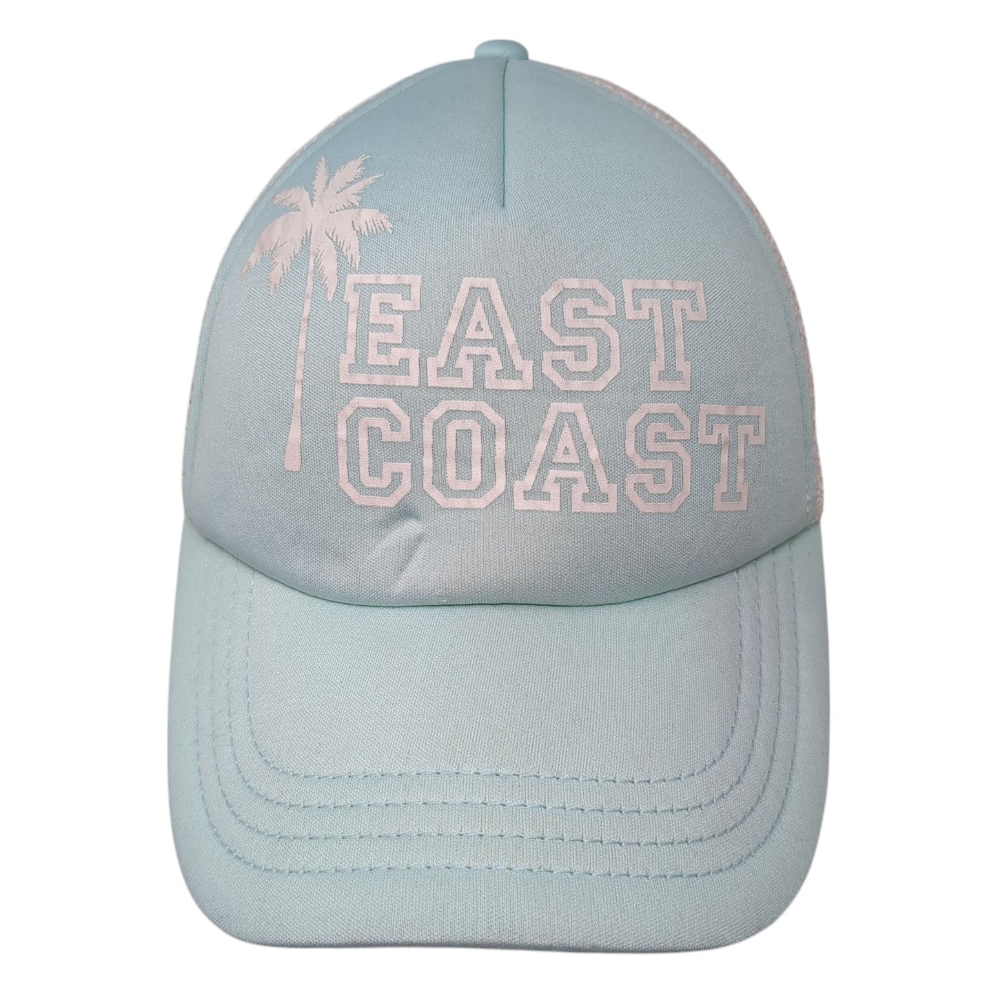 East Coast Snapback Trucker Hat Blue One Size Mesh Back Billabong