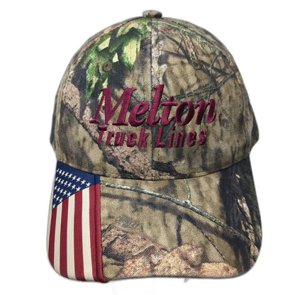 Outdoor Cap Baseball Cap Brown One Size Melton Truck Lines US Flag Camo Hat