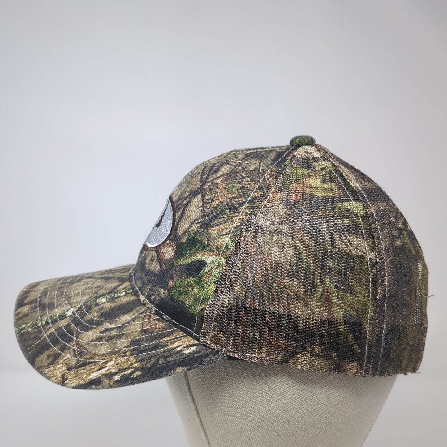 Mossy Oak Strapback Trucker Hat Multi One Size Mesh Back Camo Hunting