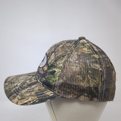 Mossy Oak Strapback Trucker Hat Multi One Size Mesh Back Camo Hunting