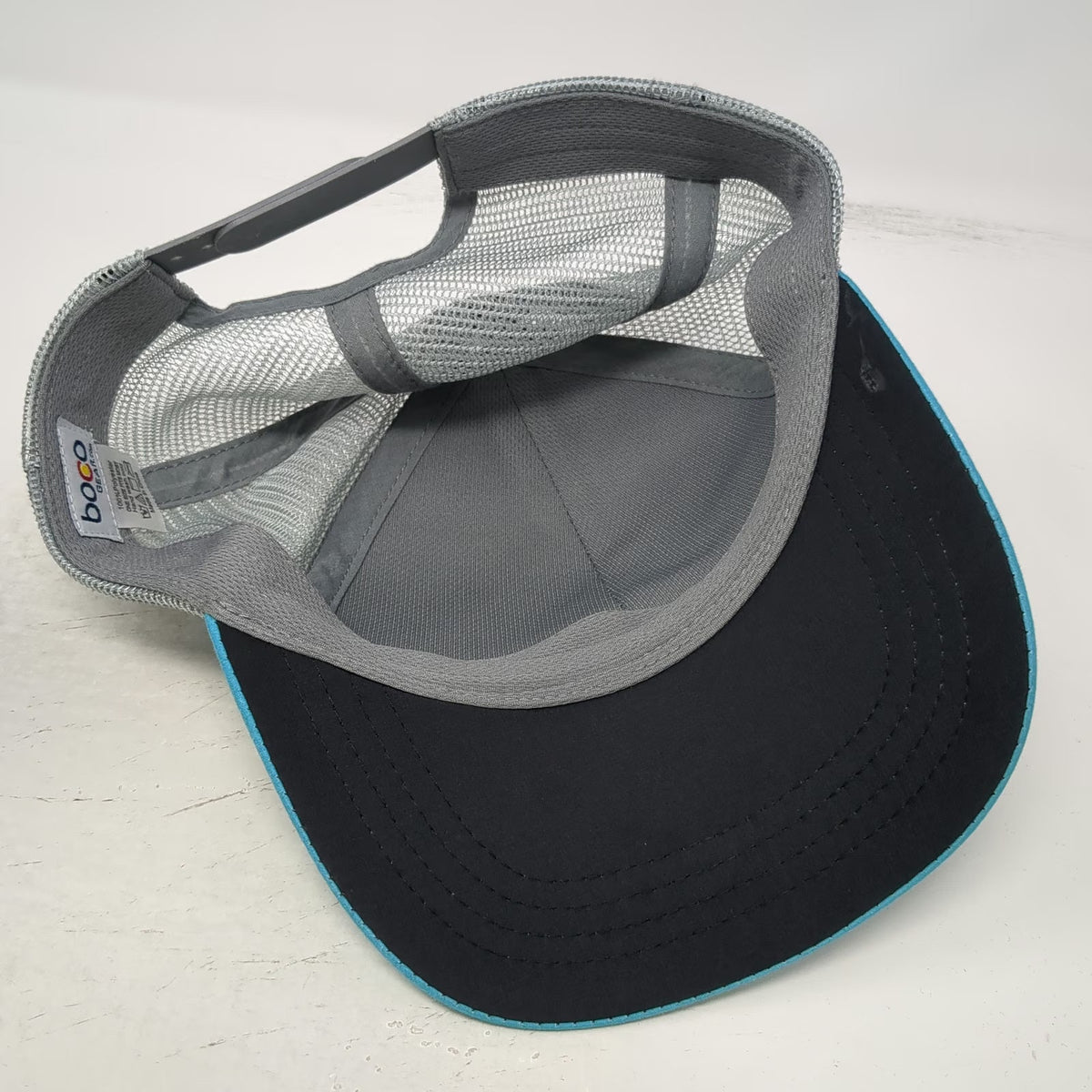 BOCO Gear Trucker Hat Blue One Size Dirty Dog Trail Marathon Mesh Back Running