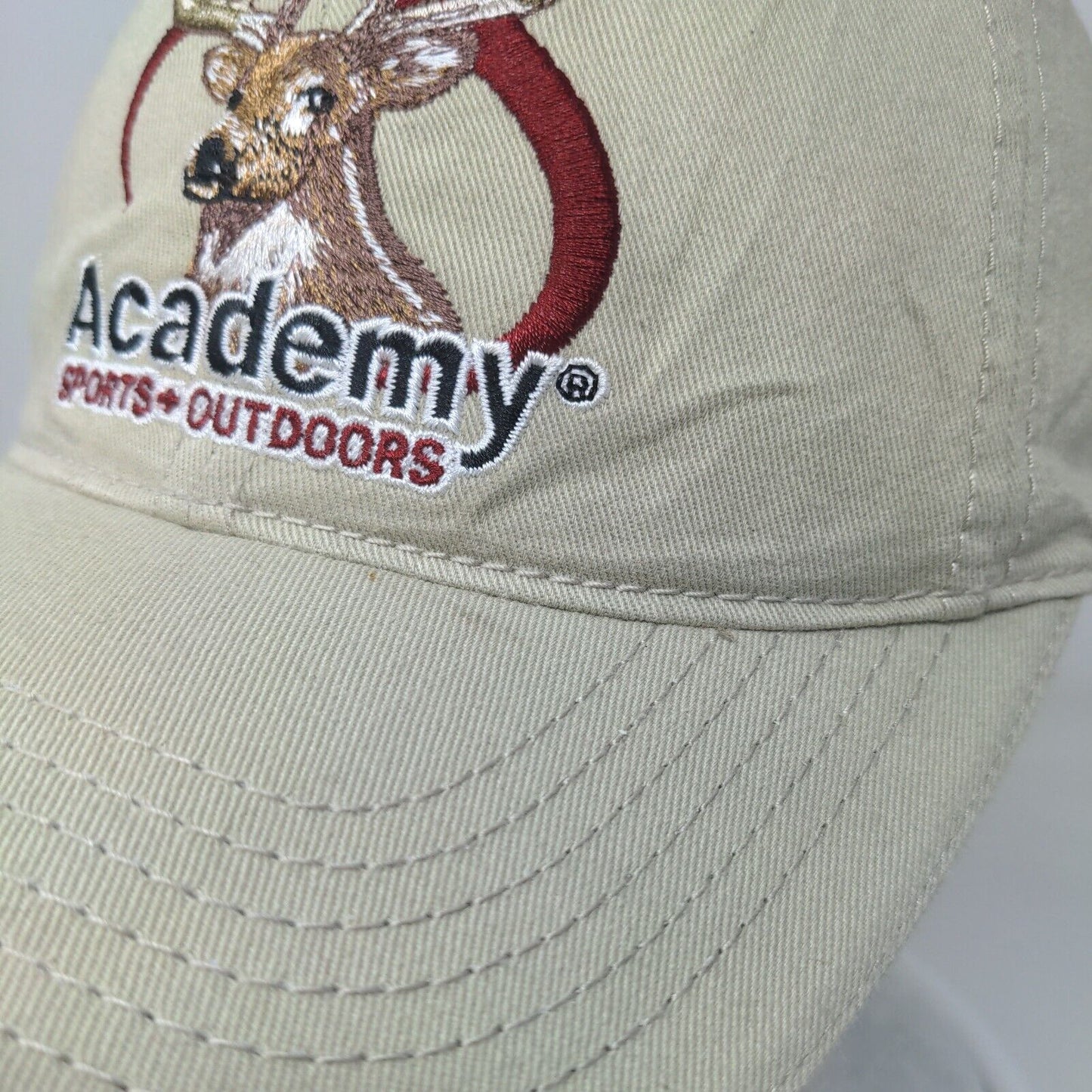 Academy Sports&Outdoors Strapback Hat Tan One Size Adjustable Embroidered Cotton