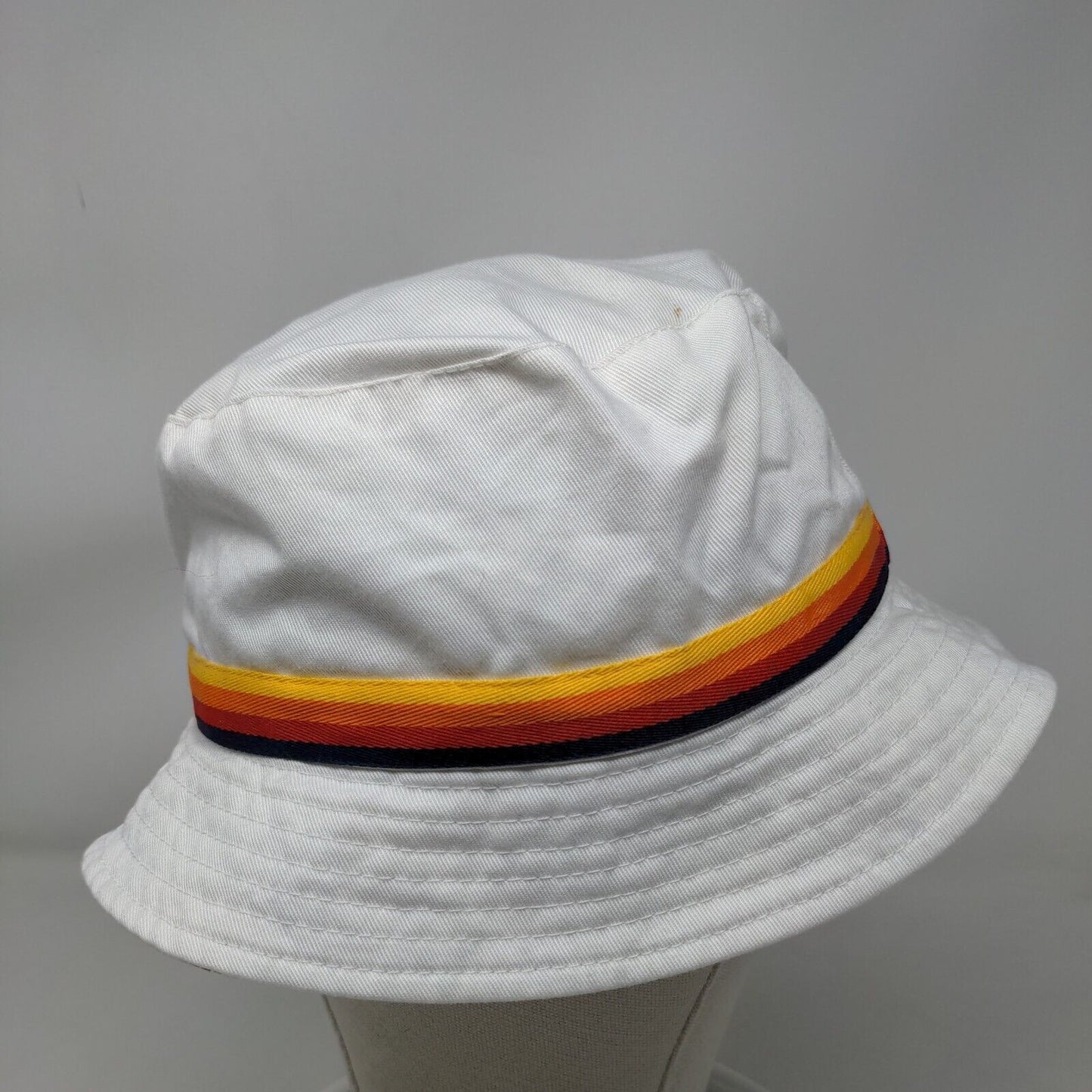 Aldi Bucket Hat Multicolor One Size Retro Striped Lightweight