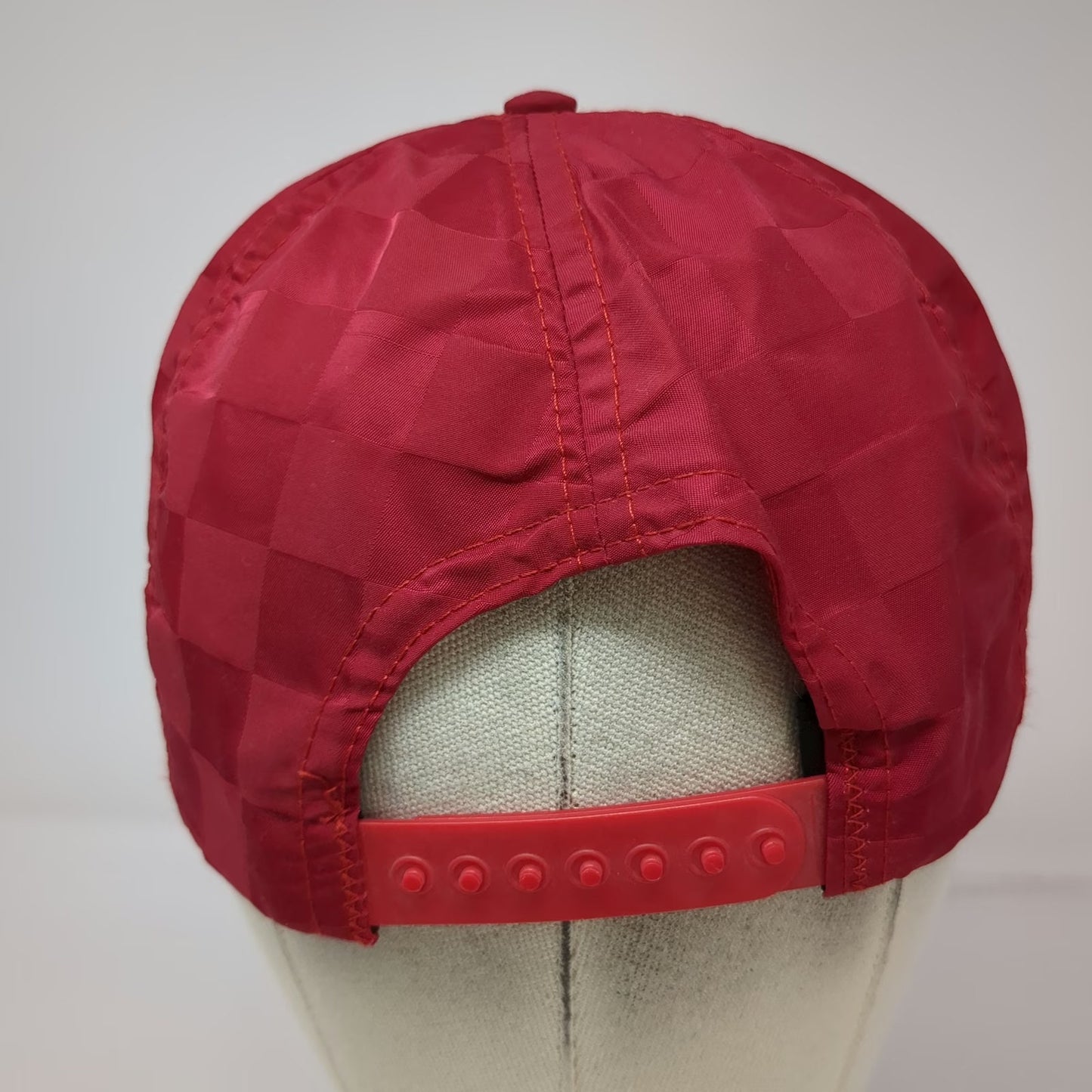 Florida Novel-Tees 5 Panel Hat Red Vintage Petes Boca Raton Panther Checkerboard