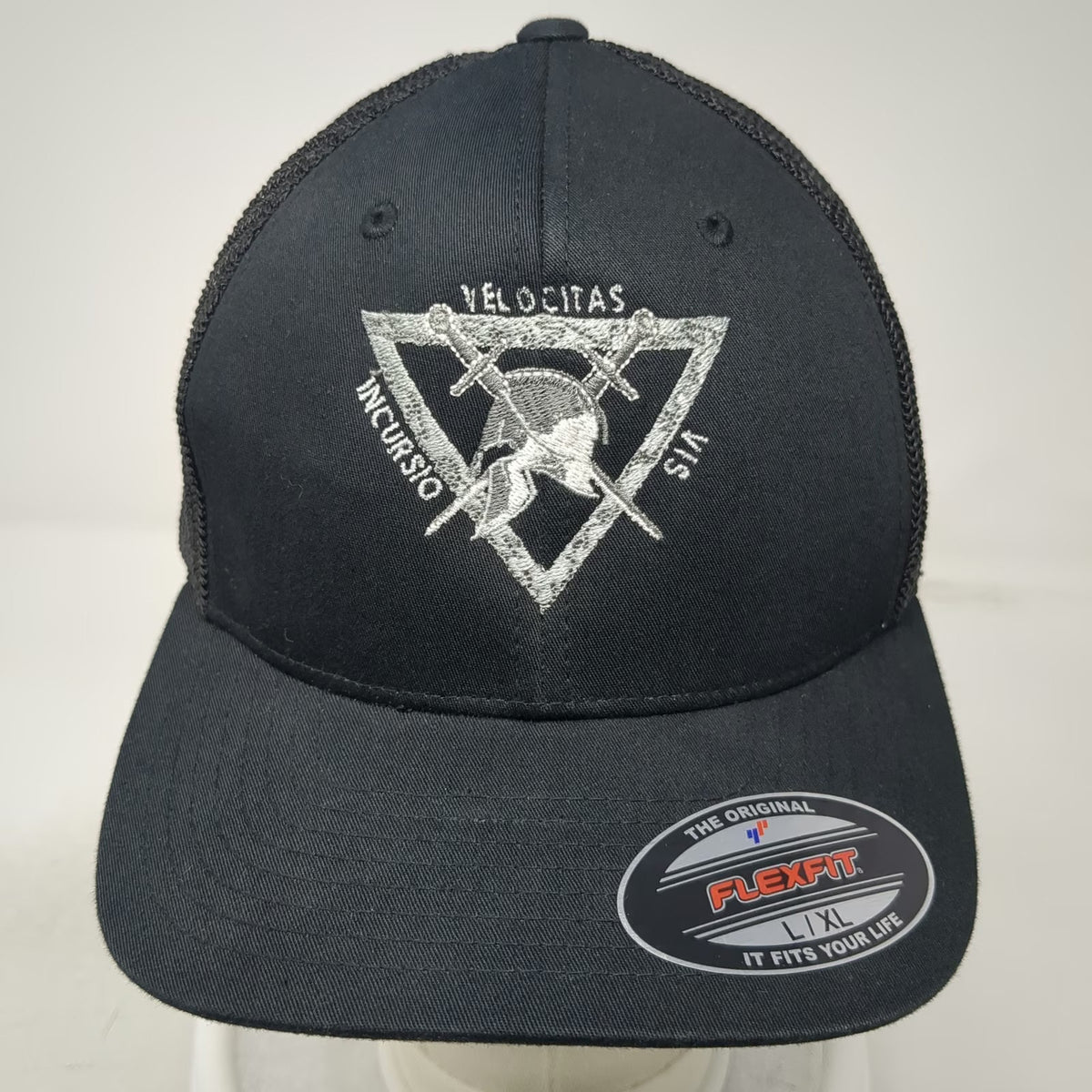 Port Authority Baseball Cap Black XL Mesh SRT Spartan Helmet Embroidery Hat