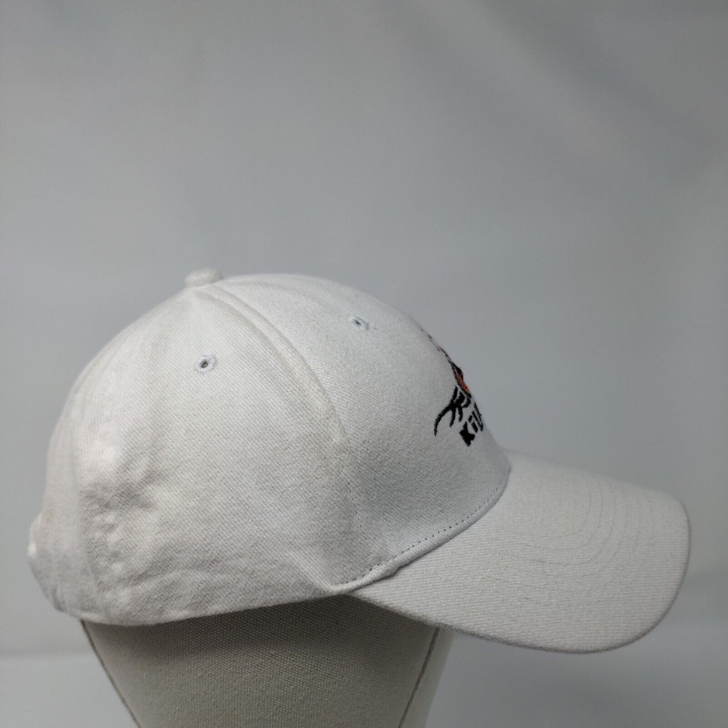 Kilauea Hawaii Strapback Hat White One Size Embroidered Hawaiian Headwear