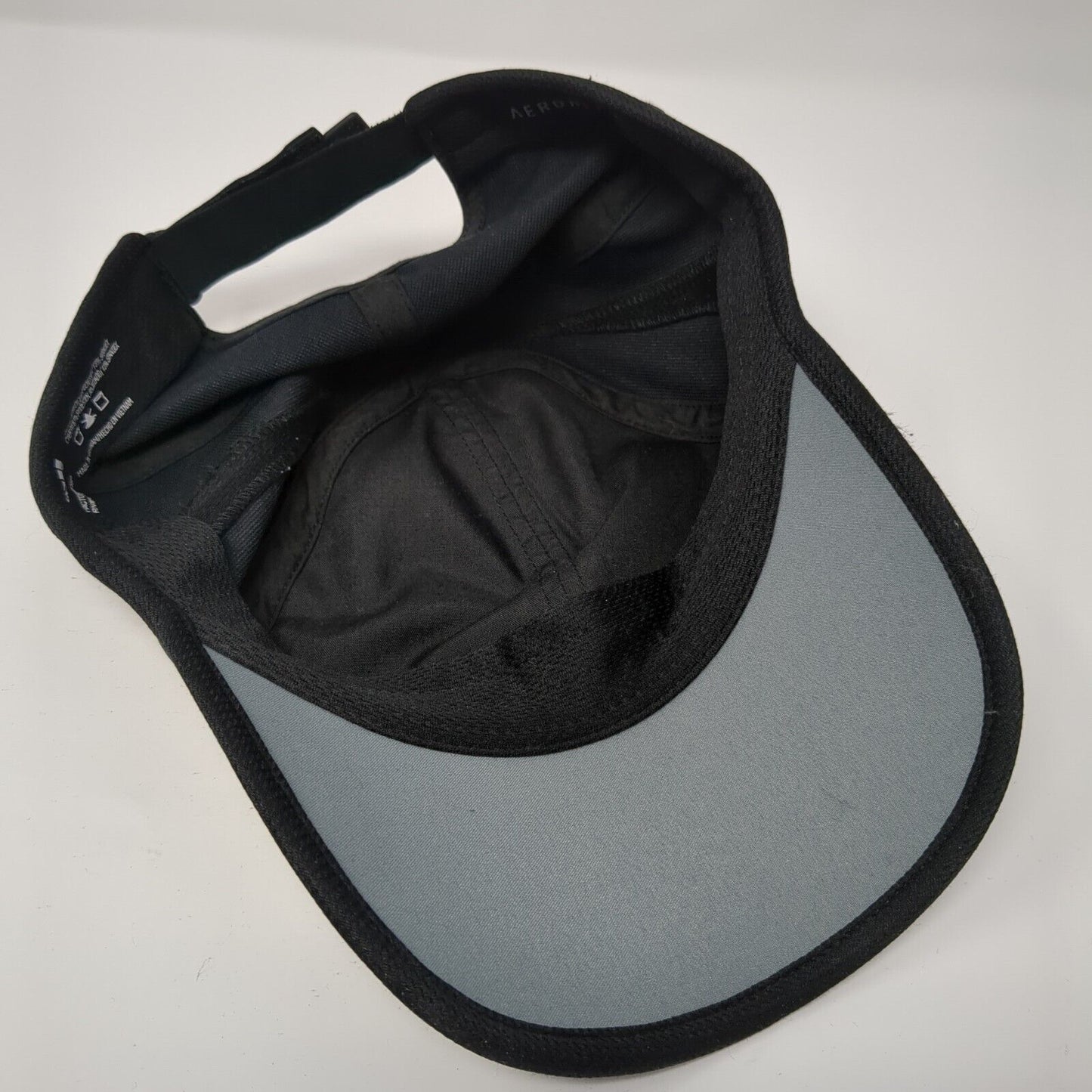 Adidas Aeroready Strapback Hat Black One Size Solid 3 Stripes Running