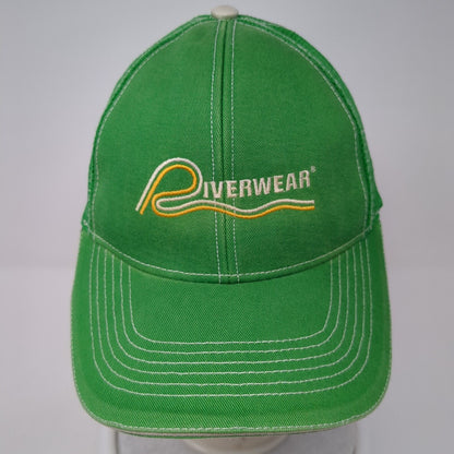 Riverwear Snapback Trucker Hat Green One Size Adjustable Mesh Back Alternative