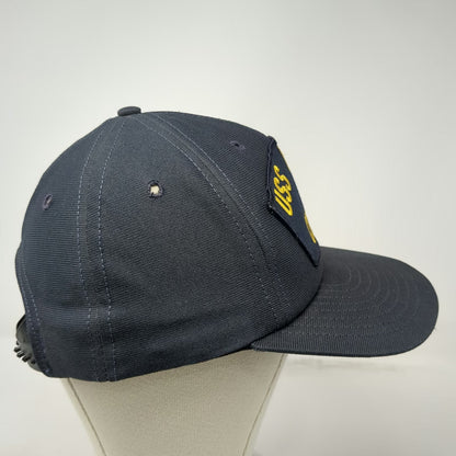 Navy America Snapback Blue OSFM USS Intrepid CVS 11 Aircraft Carrier Hat Yellow