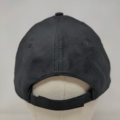 Australia Kangaroo Strapback Hat Black One Size Embroidered 6 Panel