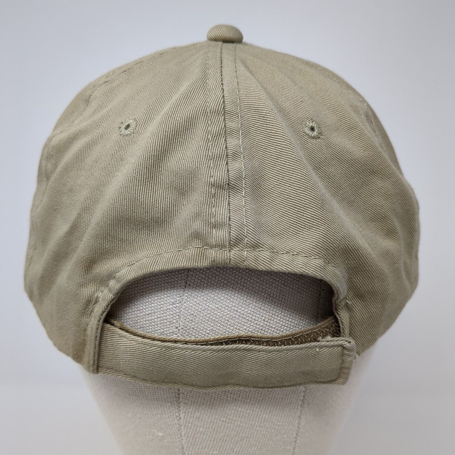 Papa's Pub & Grill Strapback Hat Tan One Size Adjustable Embroidered