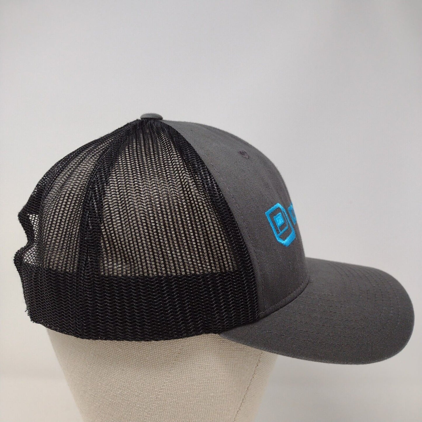 Decked Snapback Mesh Back Trucker Hat Gray OSFA Embroidered Colorblock