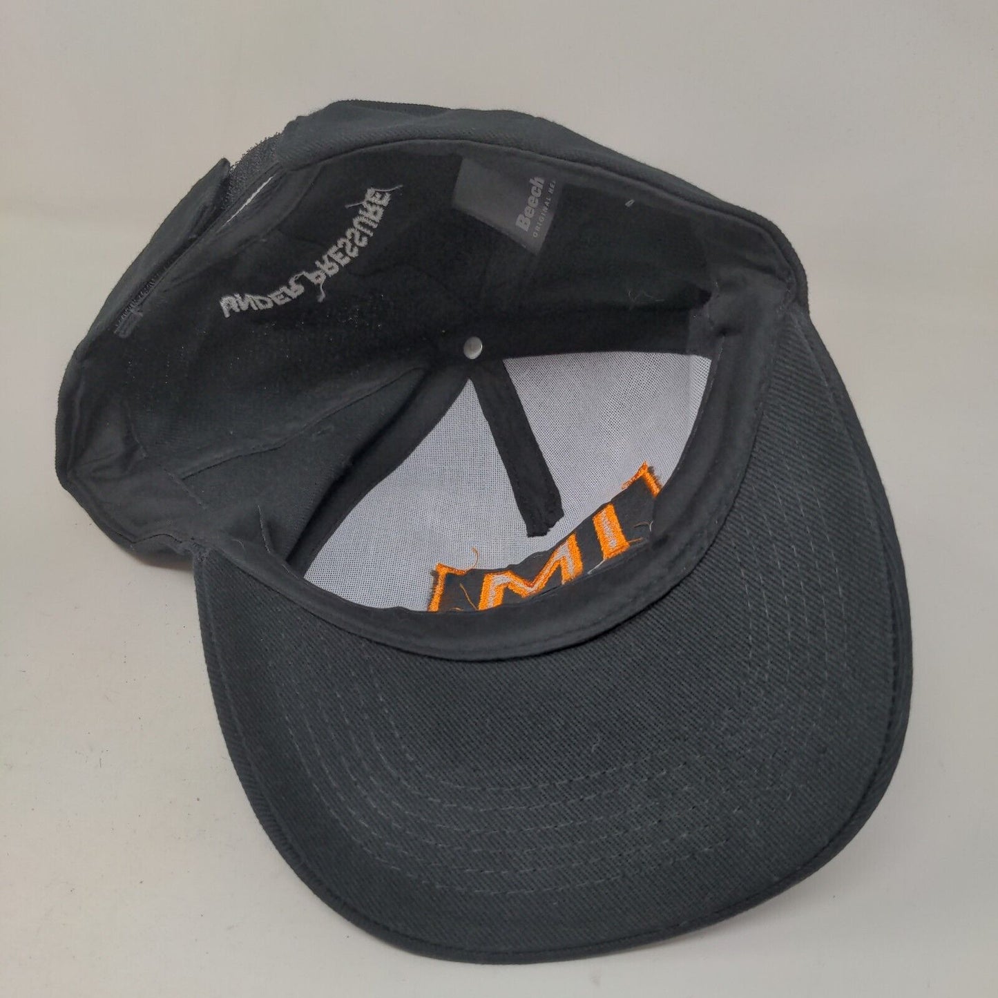 Beechfield Men's Strapback Hat Black Adjustable Embroidered IM Under Pressure