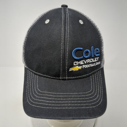 Cole Chevrolet Idaho Snapback Trucker Hat Black One Size Mesh Back