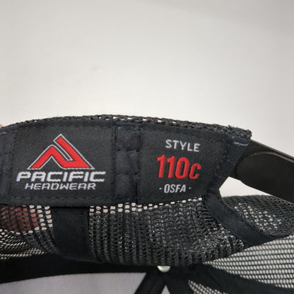 Mill 95 Snapback Trucker Hat Gray One Size Mesh Back Pacific Headwear