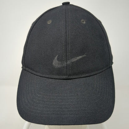 Nike Baseball Cap Black OSFM Adjustable Strapback Dri-Fit Legacy91 Hat Swoosh