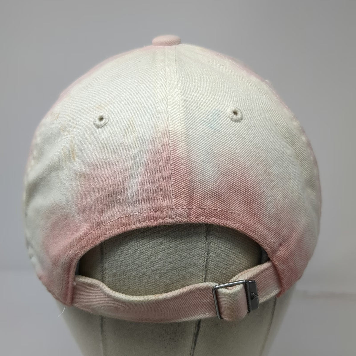 Adidas Baseball Cap White Pink One Size Tie Dye AEROREADY Cotton Adjustable Hat