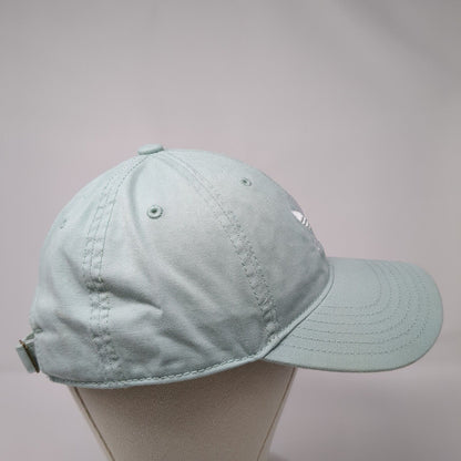 Adidas Trefoil Slideback Hat Green One Size Solid Embroidered 6 Panel
