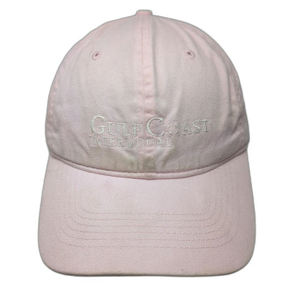 Pacific Headwear Baseball Cap Pink One Size Gulf Coast Intermodal Strapback Hat