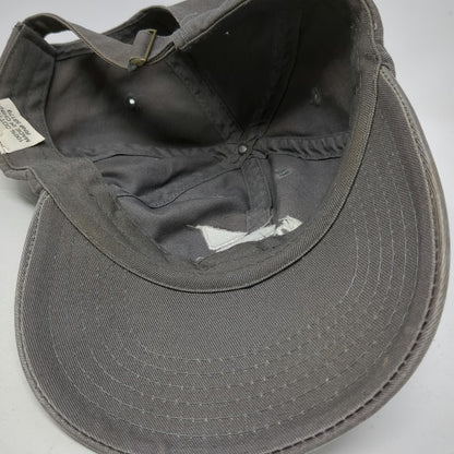 Baseball Cap Gray One Size YMCA Logo Adjustable Slideback Cotton Twill Hat