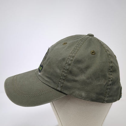 Lacoste Baseball Cap Green One Size Embroidered Letter L Striped Slideback Hat