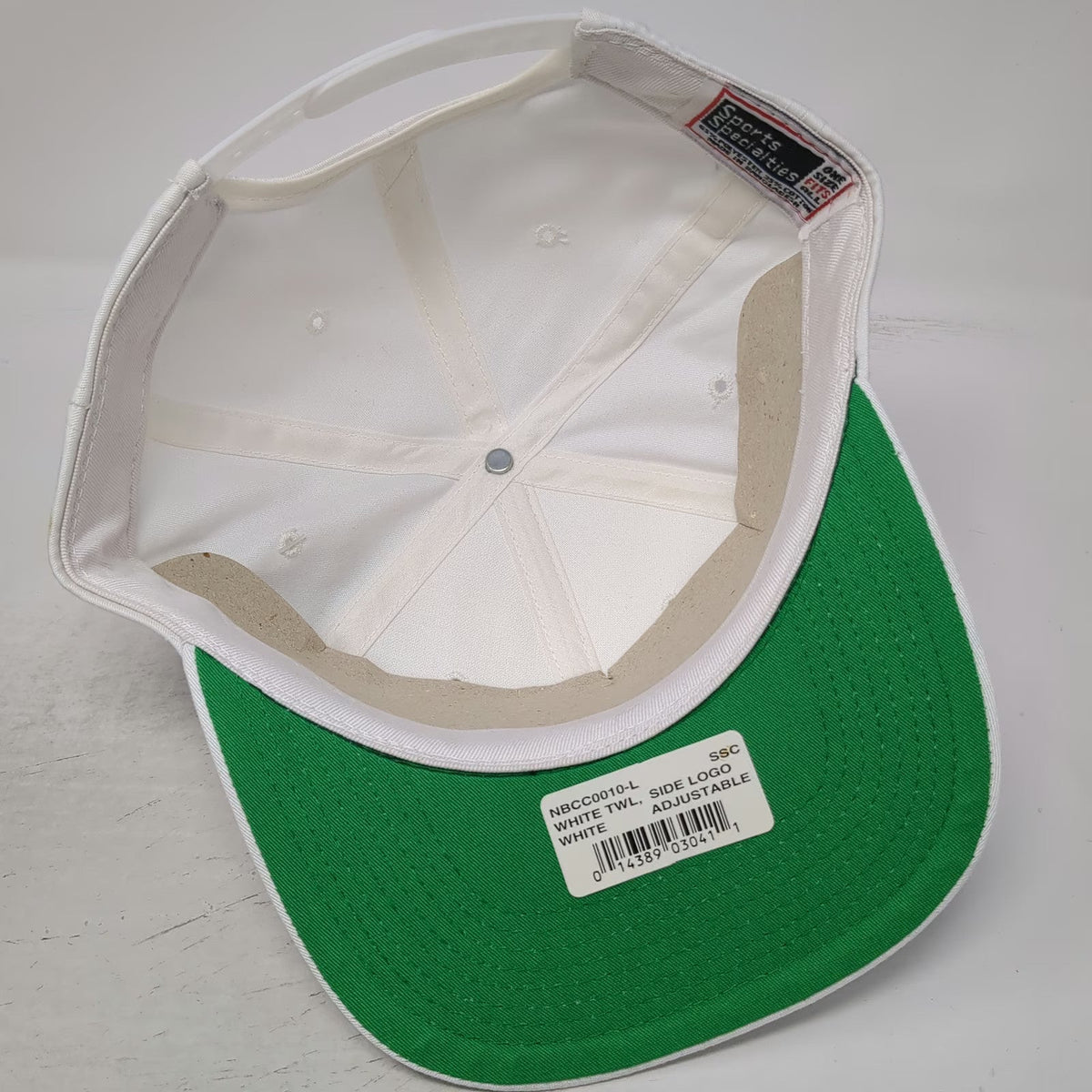 Sports Specialties NBC Sports 5 Panel White Hat Snapback Side Logo Vintage W/Tag