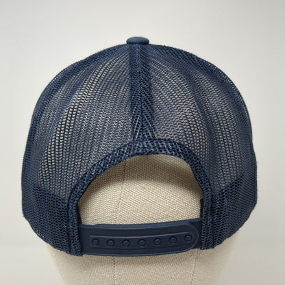 Gem State of Mind Snapback Trucker Hat Blue OS Adjustable Mesh Back Yupoong