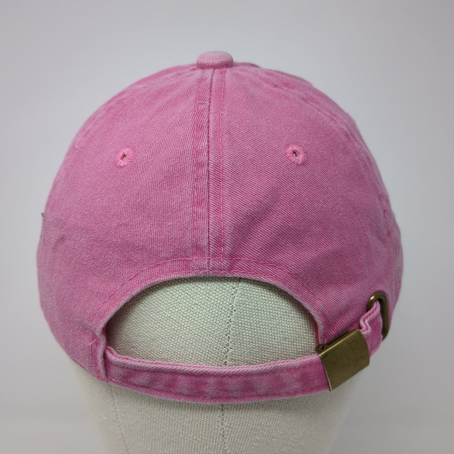 Nissi Caps Slideback Hat Pink One Size Adjustable Solid Outdoor Blank