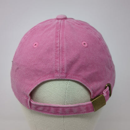 Nissi Caps Slideback Hat Pink One Size Adjustable Solid Outdoor Blank