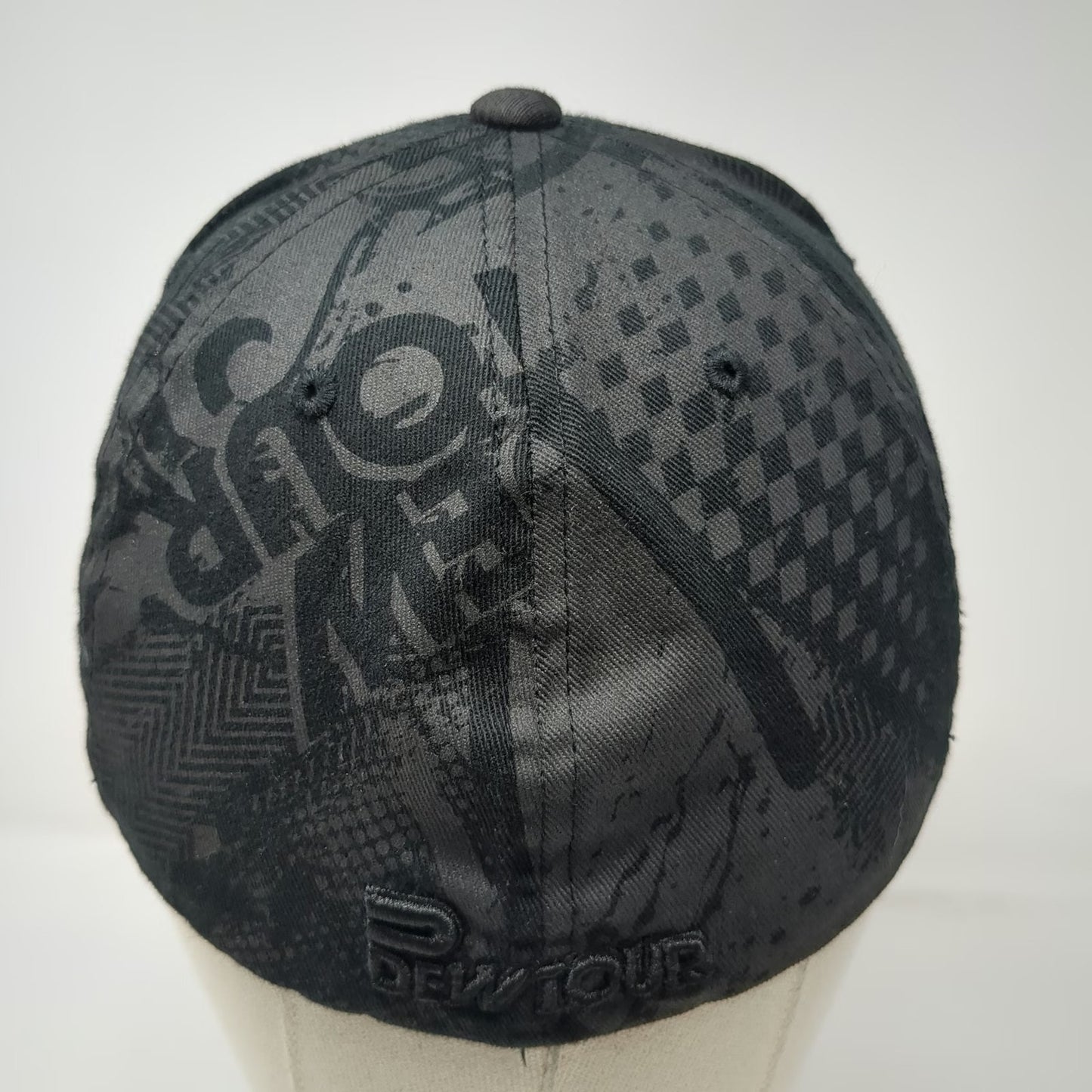 Flexfit Baseball Cap Gray M Dew Tour Allover Print Graphic Logo Fitted Hat Sport