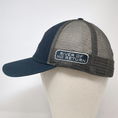 Ouray Sportswear Trucker Hat Blue One Size Mackay Bar Outfitters River No Return